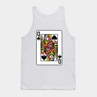 Queen of Spades Pixel Art Tank Top